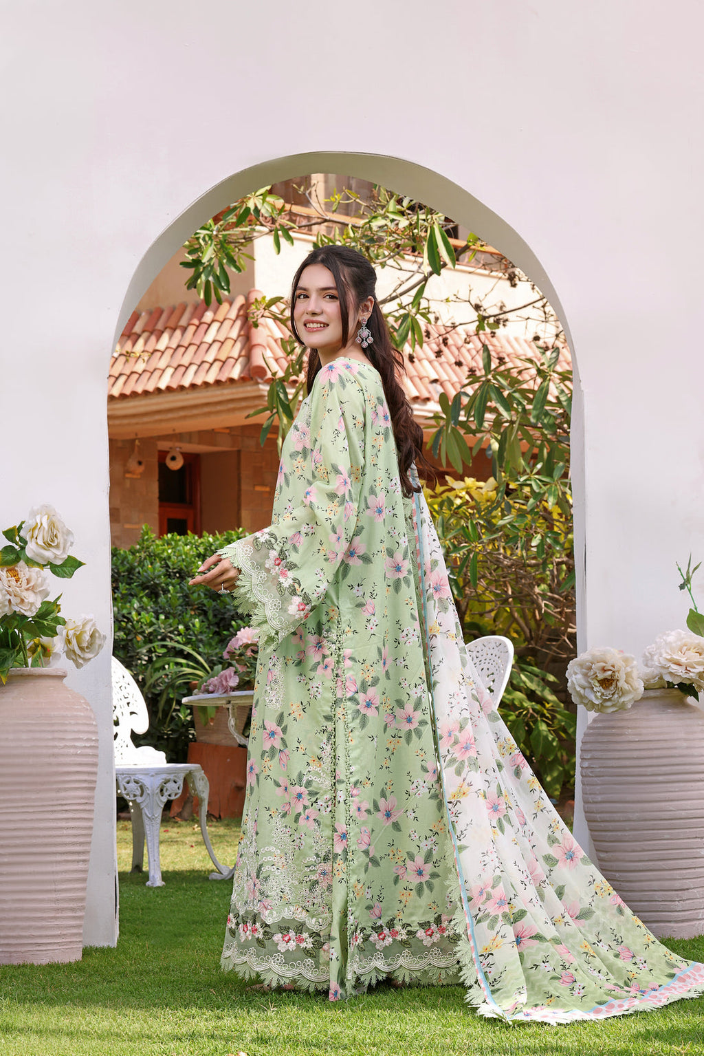 Embroidered Lawn 3PC Dress