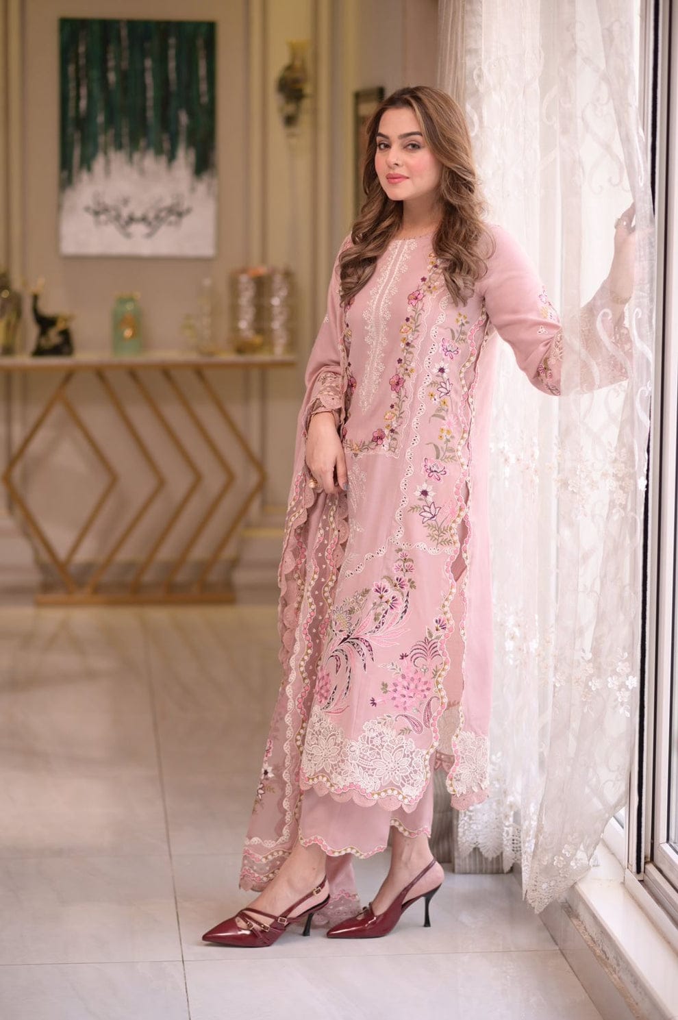 Embroidered Lawn 3PC Dress