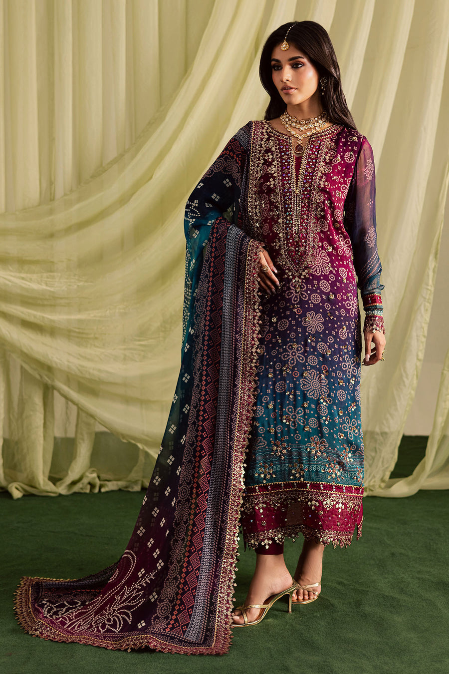 Embroidered 3PC Dress