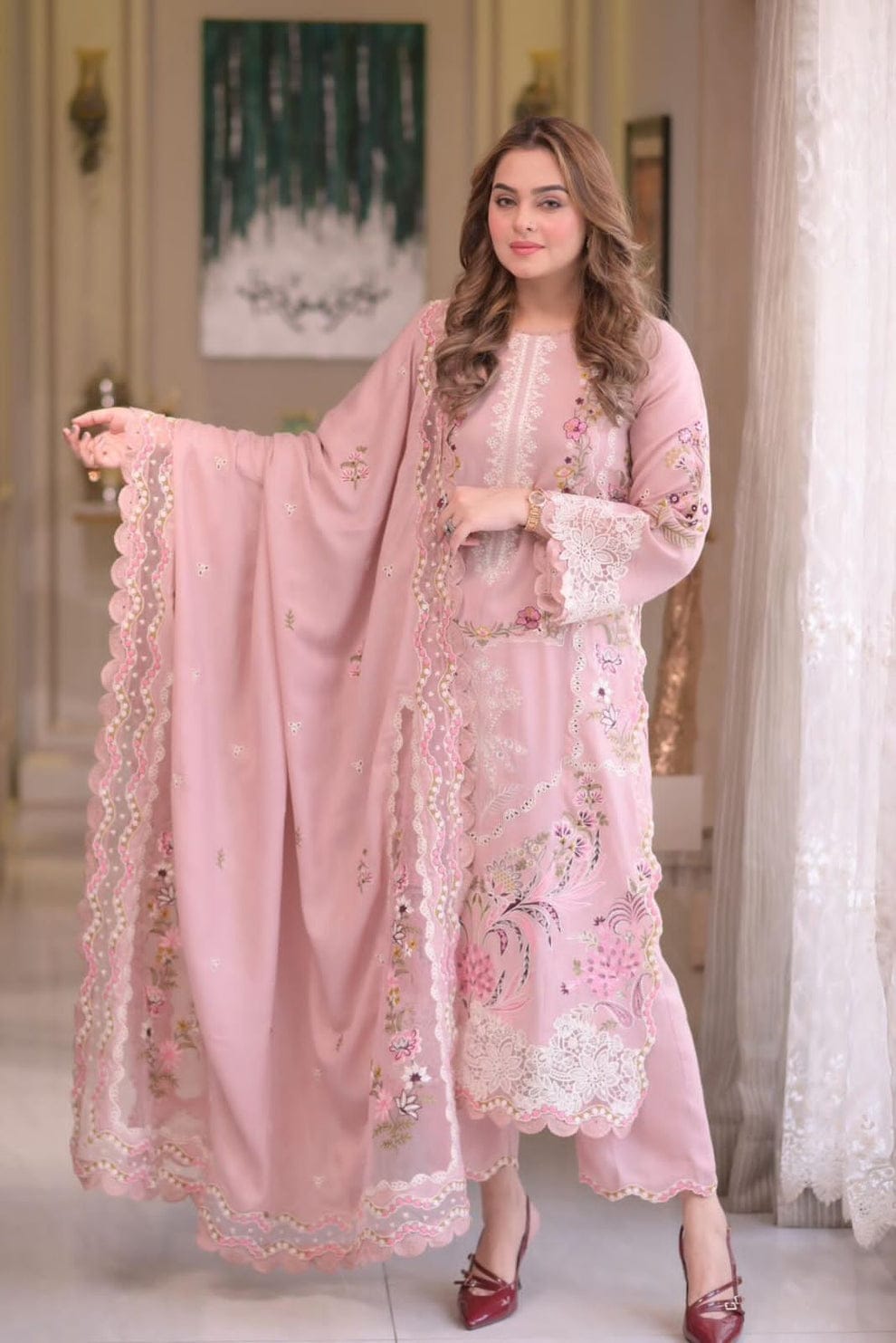 Embroidered Lawn 3PC Dress
