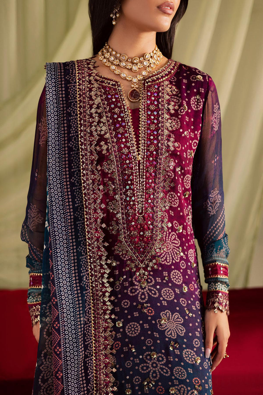 Embroidered 3PC Dress