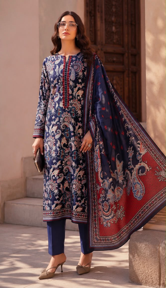 Embroidered Lawn Dress 3PC