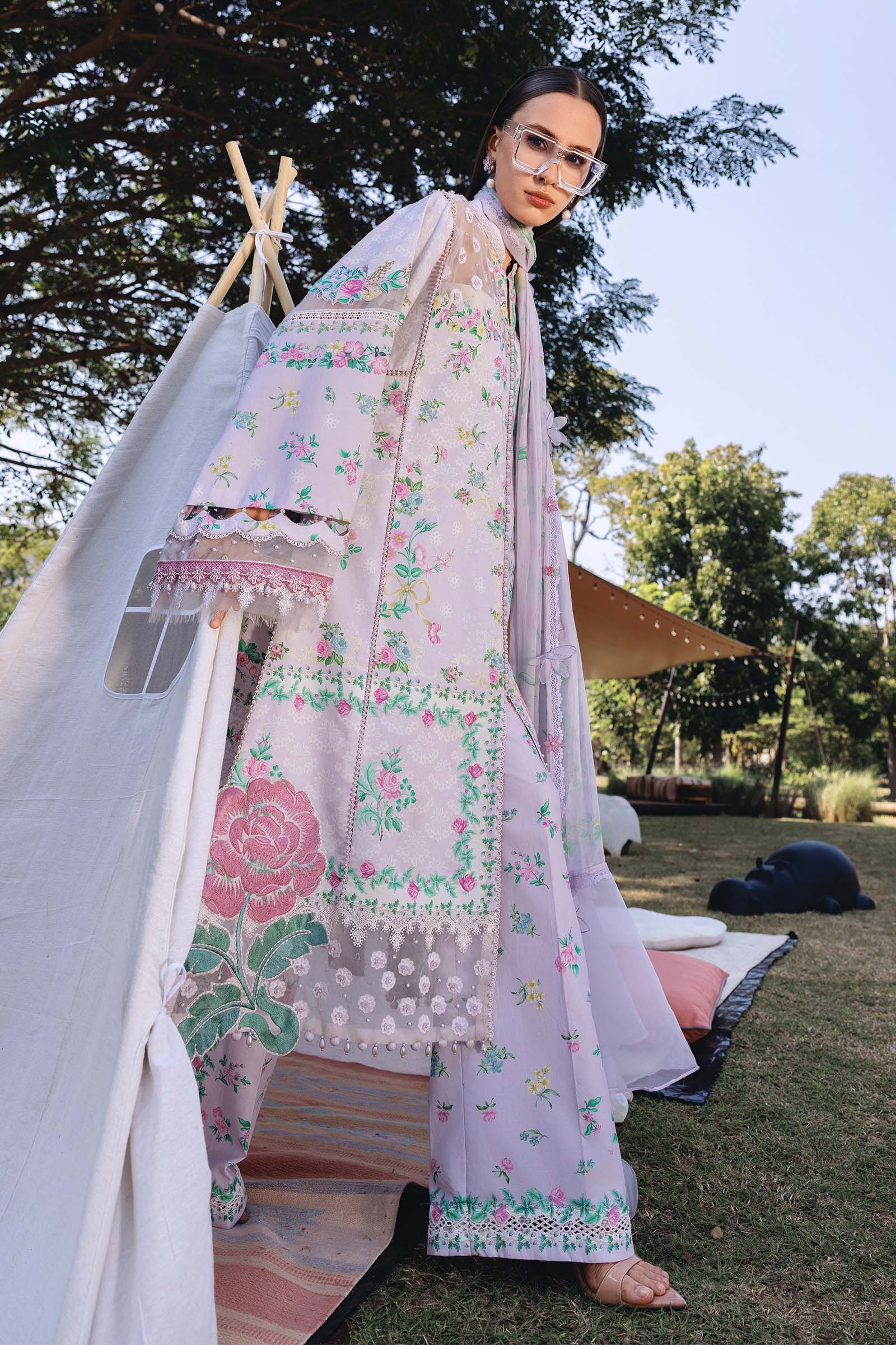 Embroidered Lawn 3PC Dress
