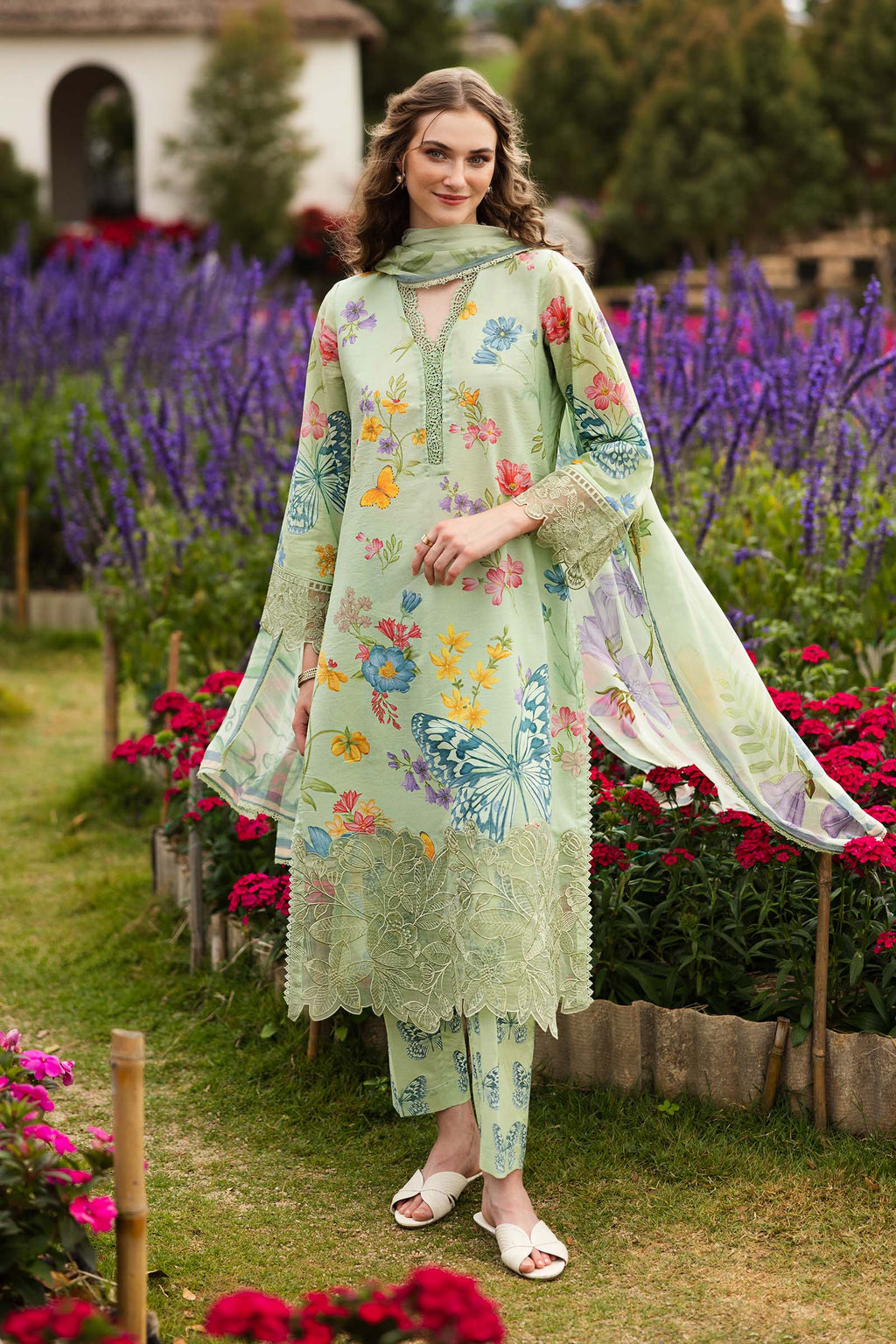 Embroidered Lawn 3PC Dress