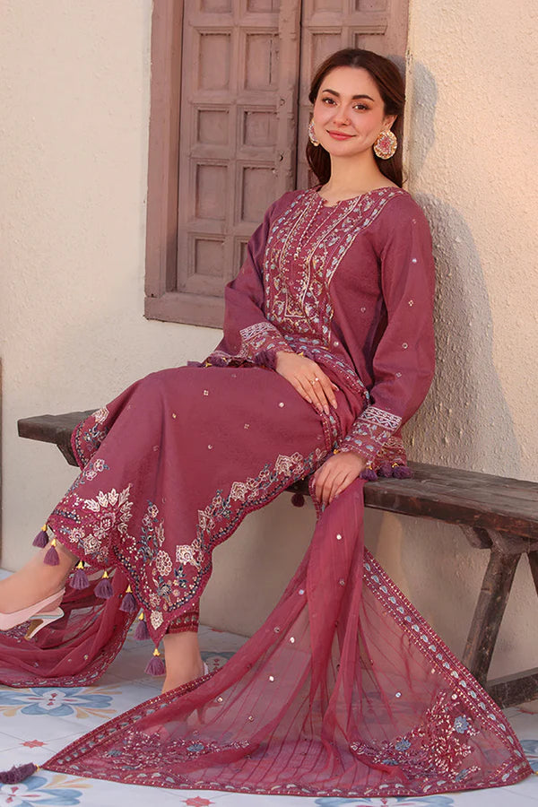 Embroidered Lawn 3PC Dress