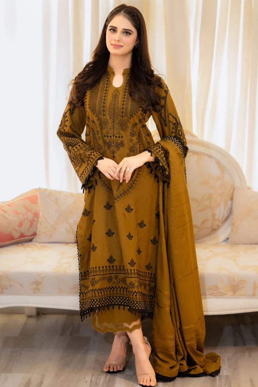 Embroidered Lawn 3pc Dress