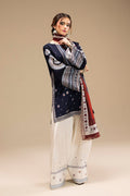 Unstitch 3pc Lawn Dress With Digital Print Shawl