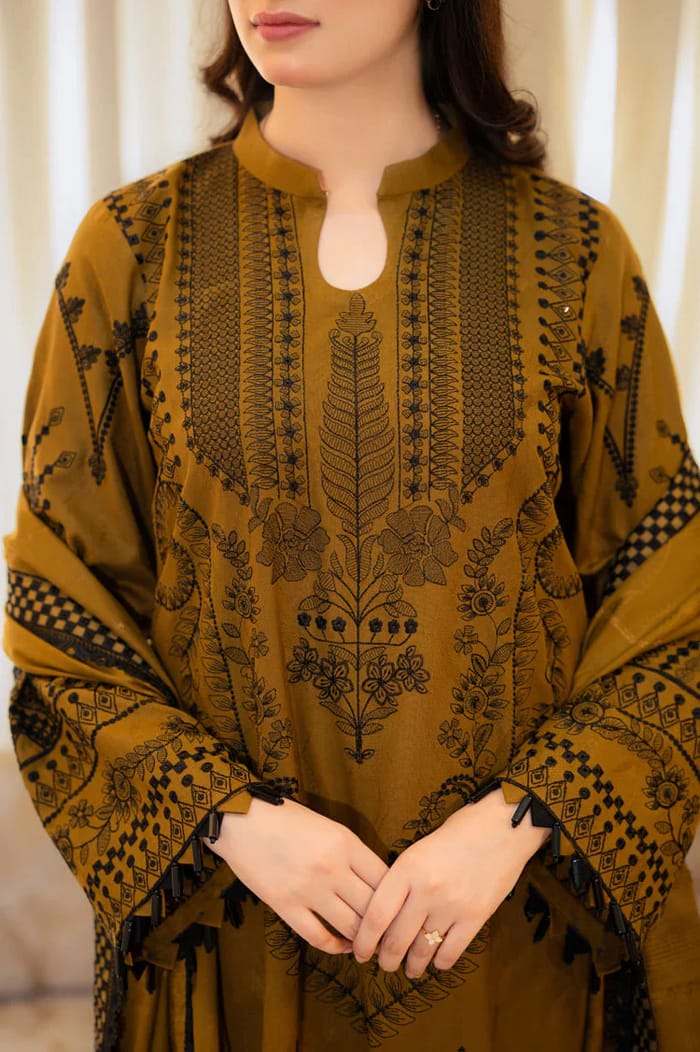 Embroidered Lawn 3pc Dress