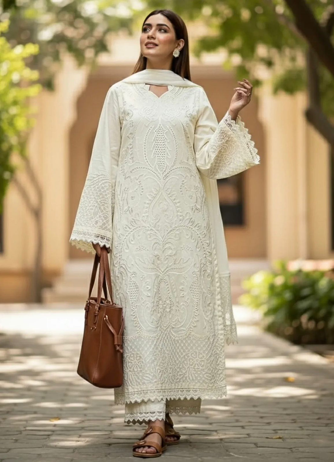 Embroidered Lawn 3PC Dress