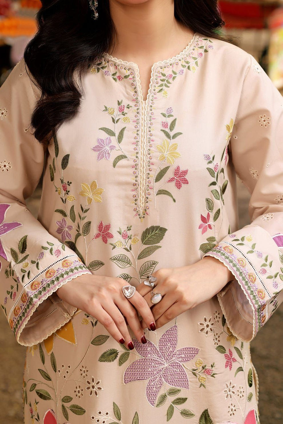 EMBROIDERED LAWN 3PC DRESS