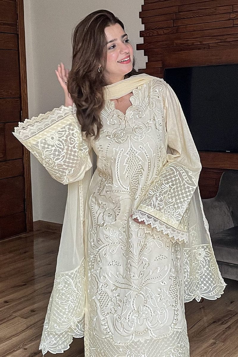Embroidered Lawn 3PC Dress