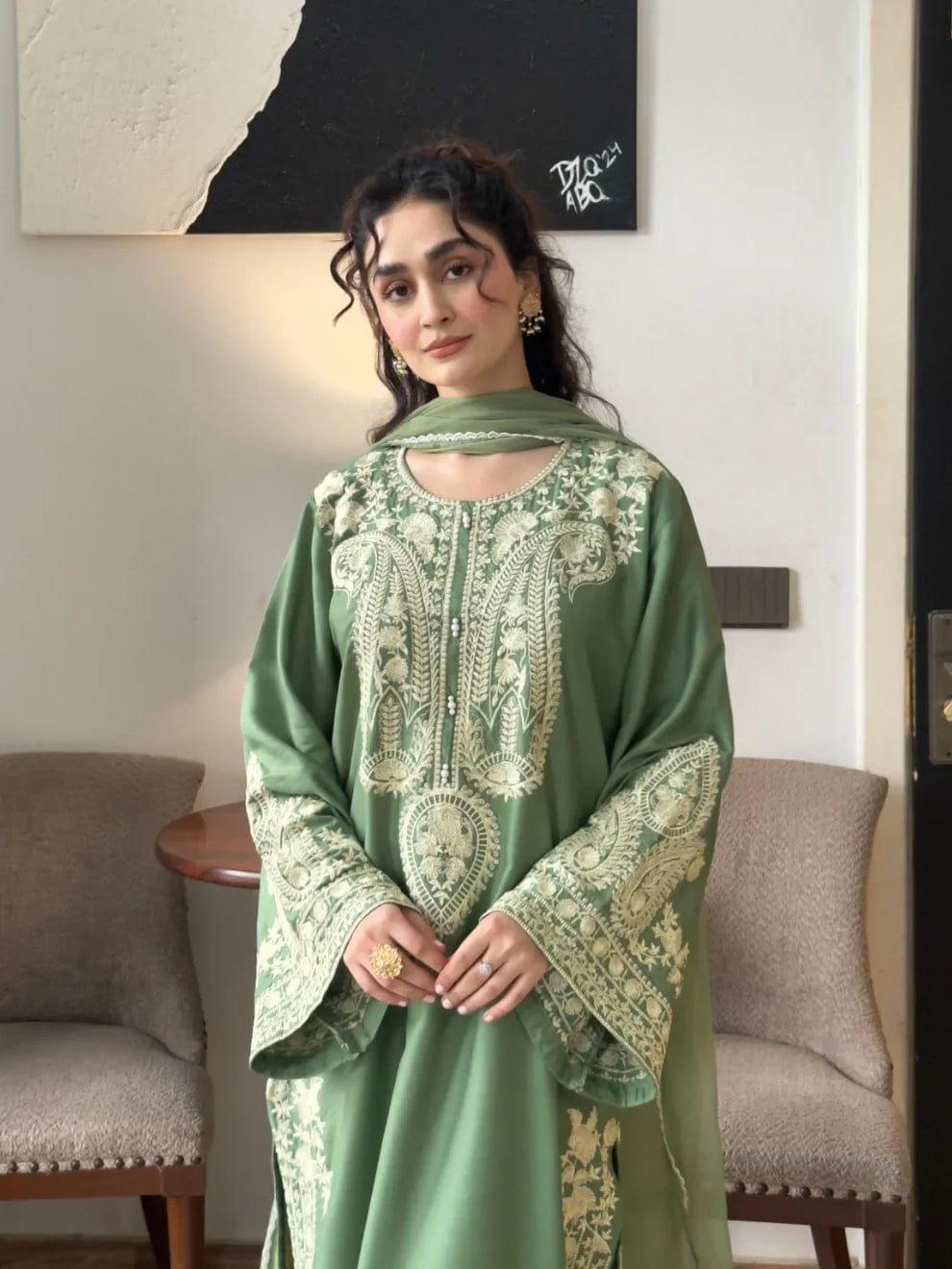 3PC Lawn Embroidered Dress