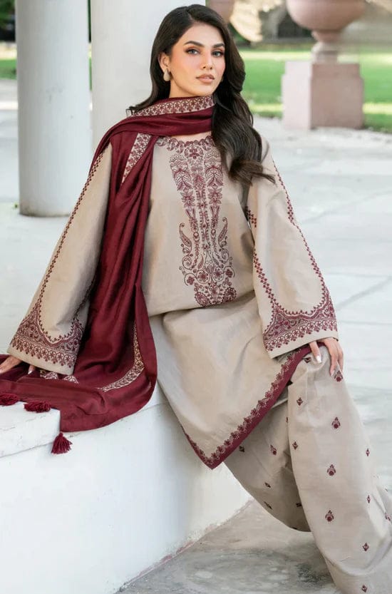 3PC Embroidered Lawn Dress