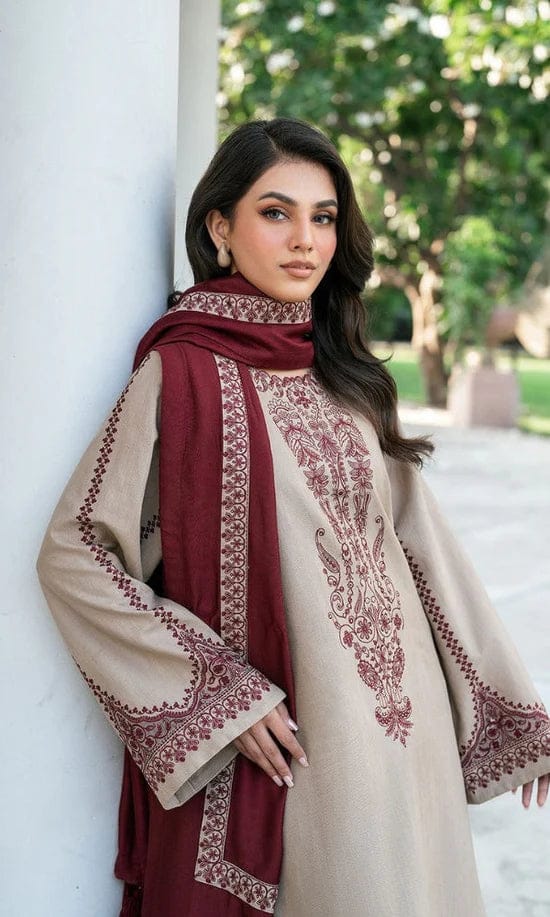 3PC Embroidered Lawn Dress