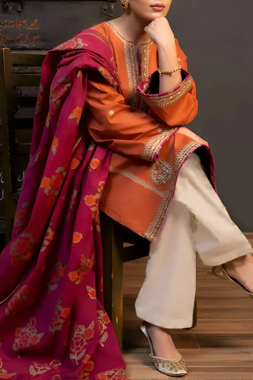 3PC Lawn New Dress Full Embroidered