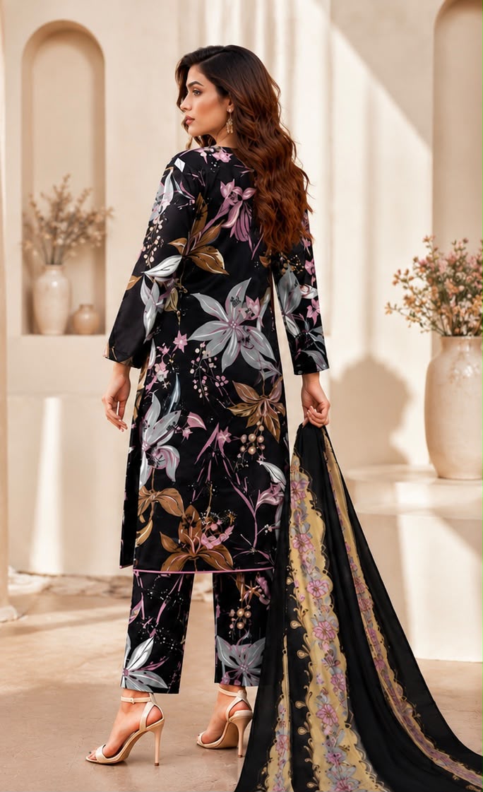 Embroidered Lawn Dress 3PC