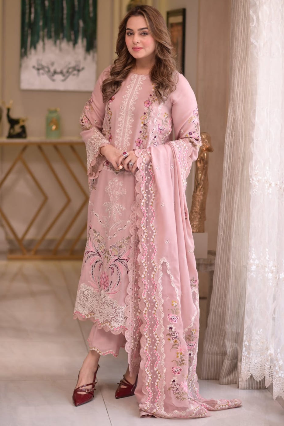 Embroidered Lawn 3PC Dress