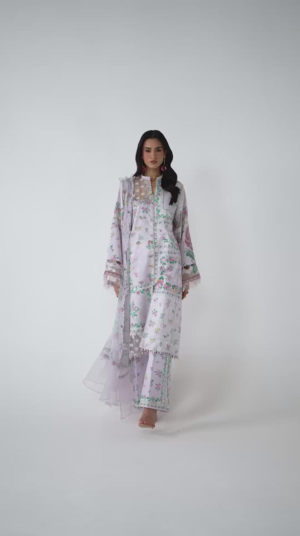 Embroidered Lawn 3PC Dress