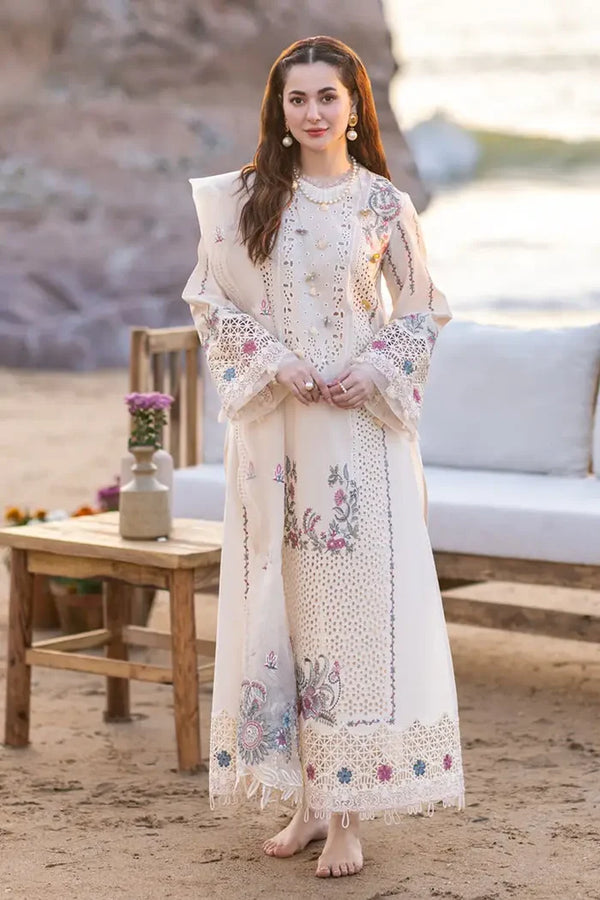 EC868  | Unstitch Embroidered 3 Piece Dress